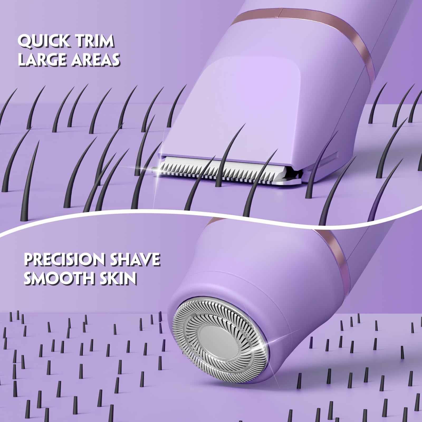 Tiovara bikini trimmer body shave head enables precise body grooming