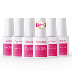 TIPHULAN 42ml brush-on nail glue bottle application for precise bonding