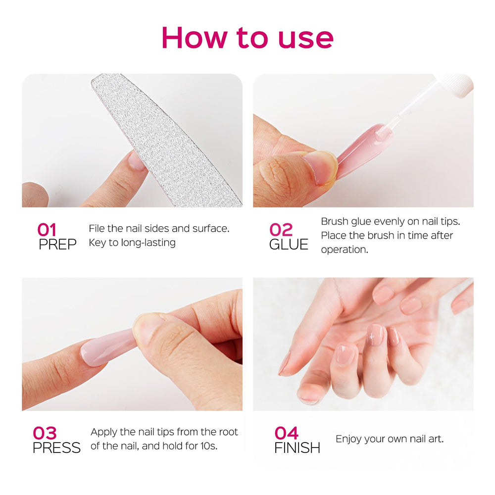 TIPHULAN nail glue compatible with all nail tip brands