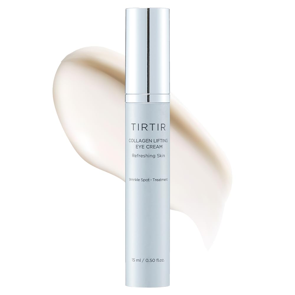 TIRTIR Collagen Lifting Eye Cream with roller applicator for easy application.
