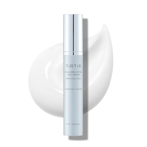 Enjoying a self-care moment with TIRTIR Collagen Lifting Eye Cream.