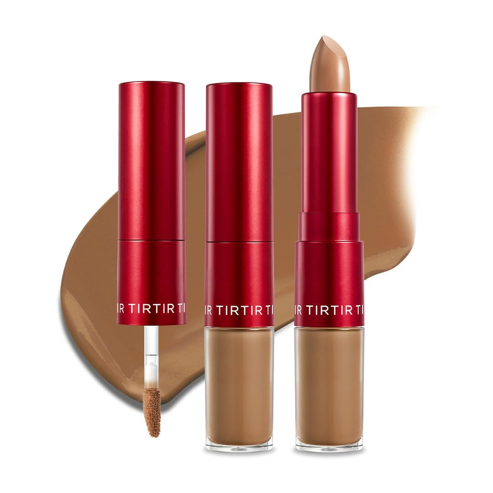 TIRTIR Glide&Hide liquid-tip application showing precise concealing for under eyes