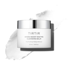 TIRTIR Hydro Boost Enzyme Cleansing Balm jar showing creamy texture for makeup melt-off