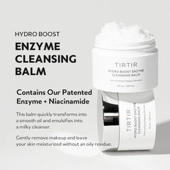 Close-up of balm texture highlighting milky emulsion forming during cleansing