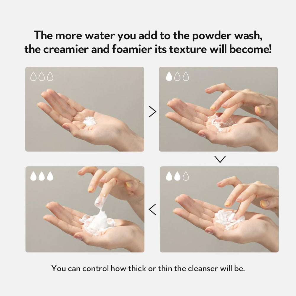 TIRTIR Hydro Boost powder before and after shot showing smooth skin.
