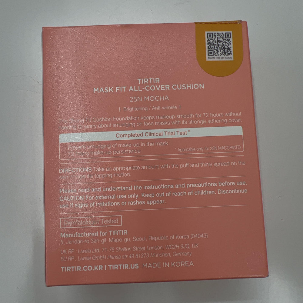 TIRTIR Mask Fit All Cover oily skin closeup suggests a clean, powdery finish.
