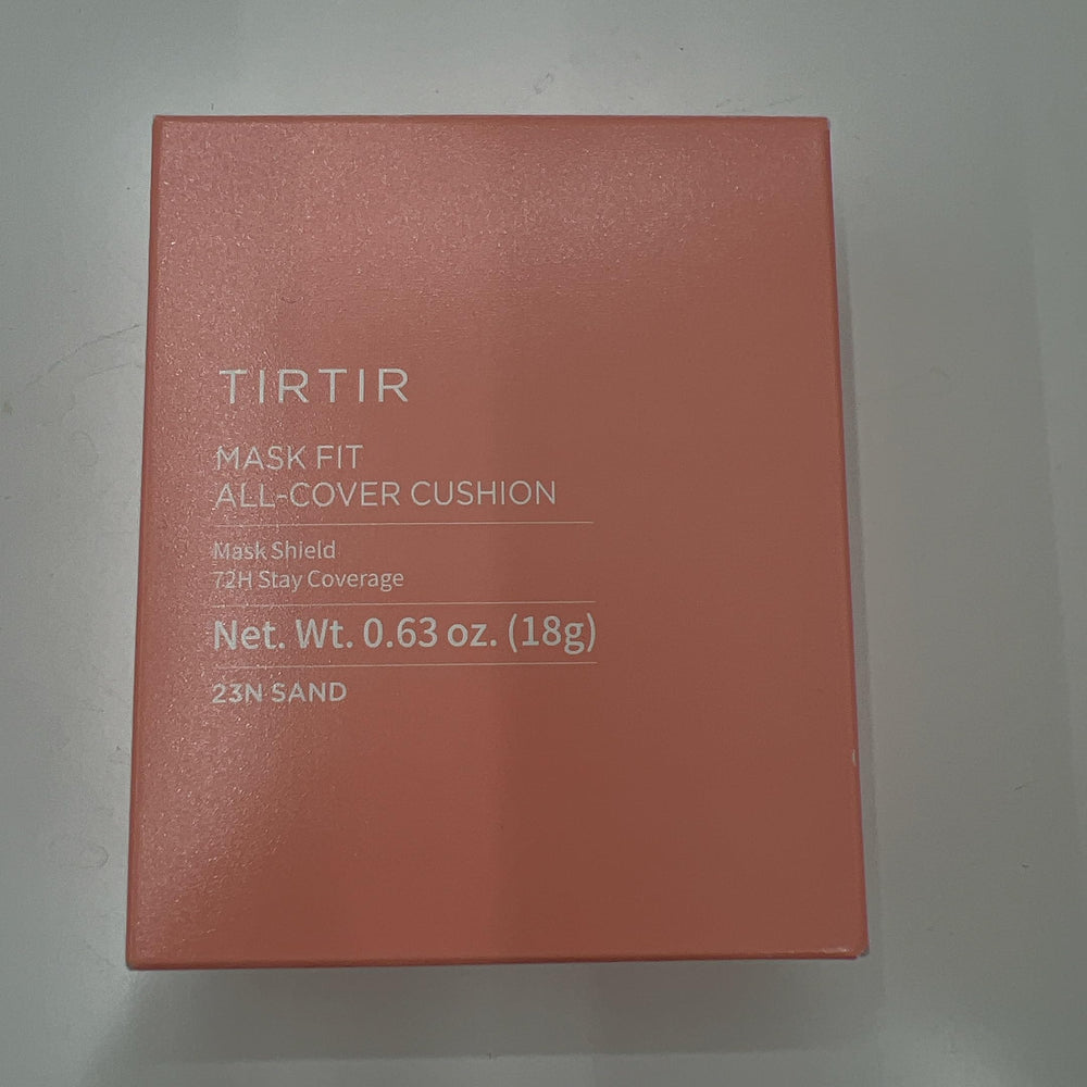 TIRTIR Mask Fit All Cover Pink Cushion texture close-up shows powdery veil.