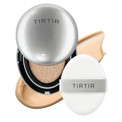 TIRTIR Mask Fit Aura Silver Cushion compact opened for radiant daily glow.