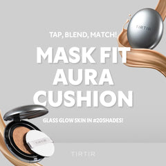 tirtir mask fit aura silver cushion compact open showing satin finish