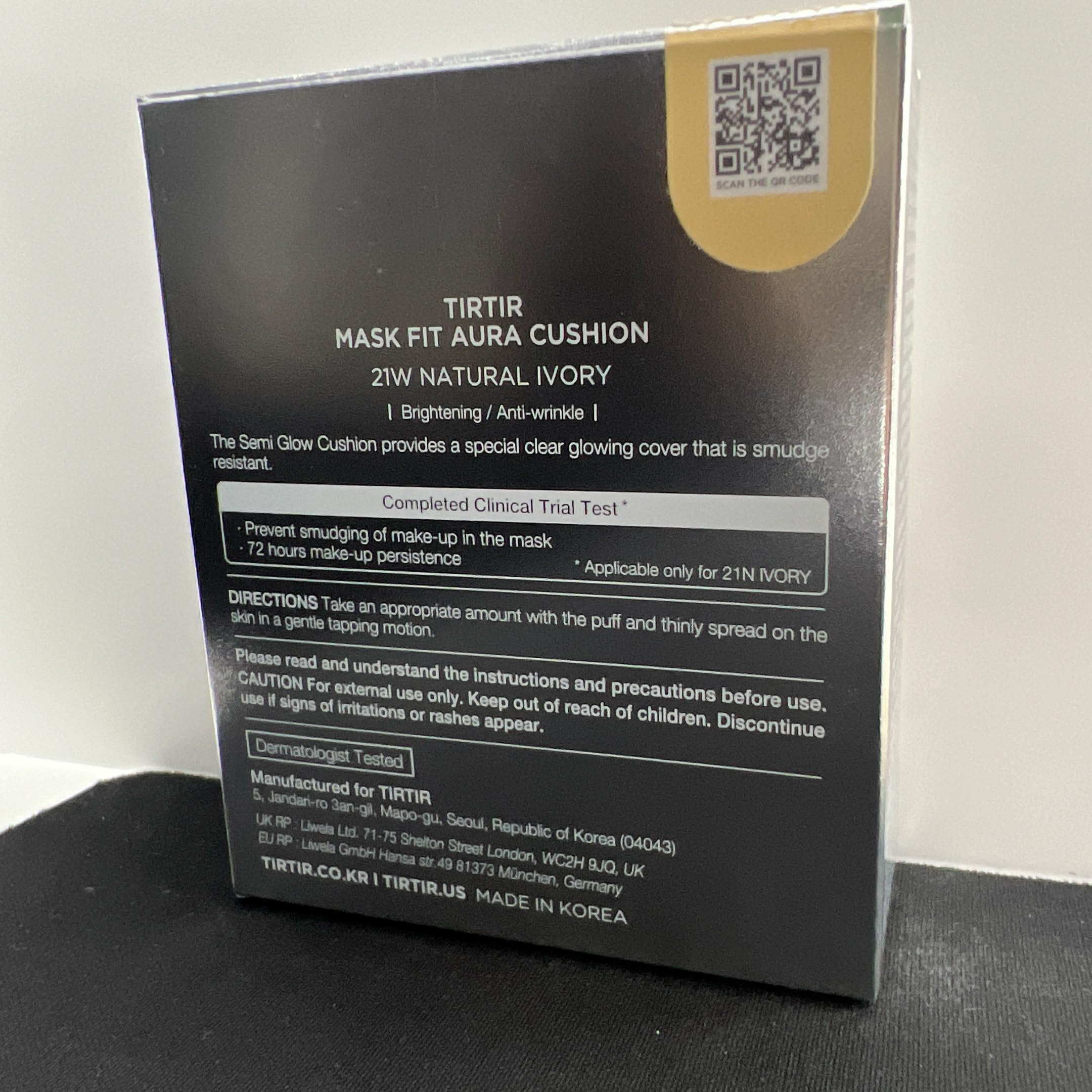TIRTIR Mask Fit Aura Silver Cushion for dry and combination skin.