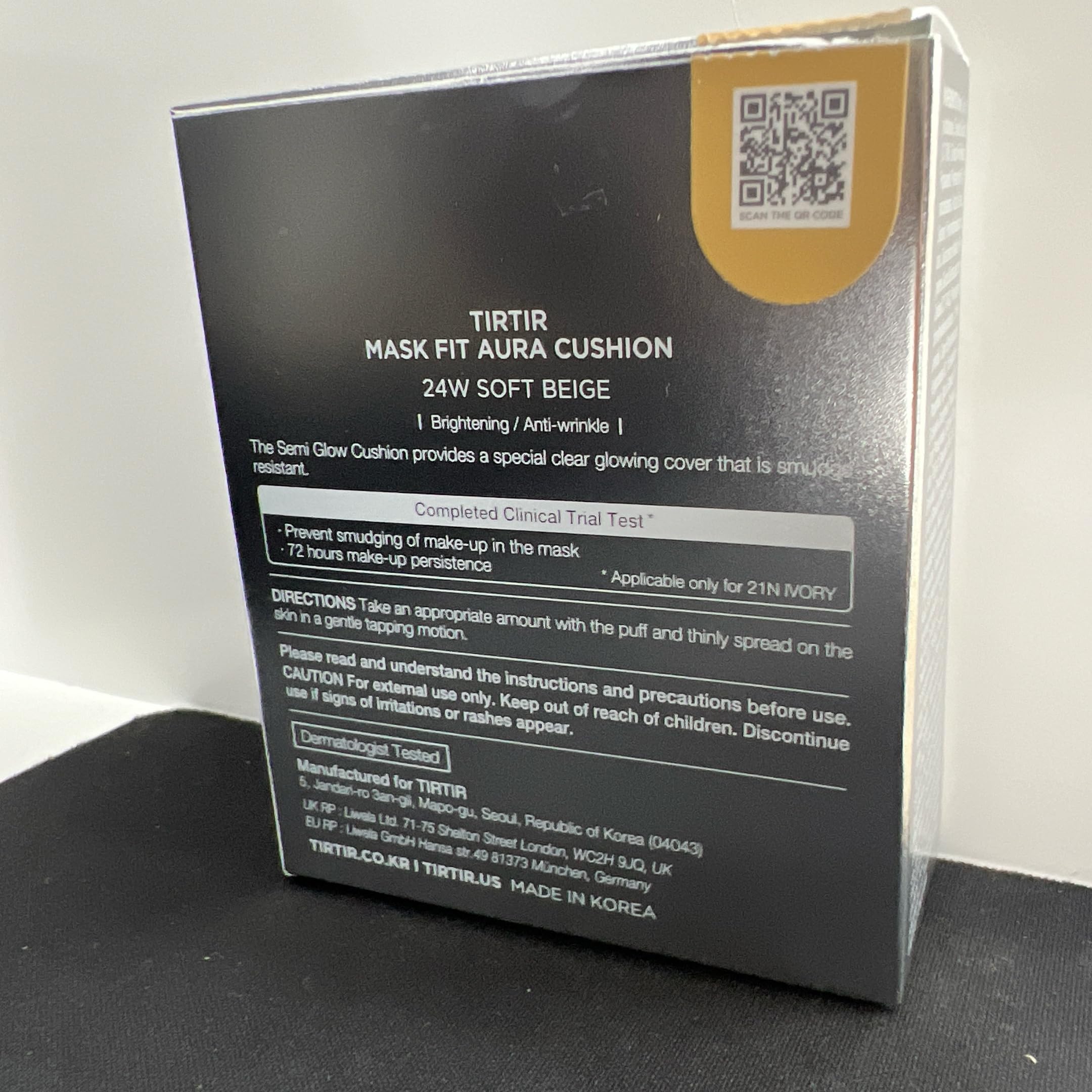 tirtir mask fit aura silver cushion packaging 0.63 oz travel-friendly