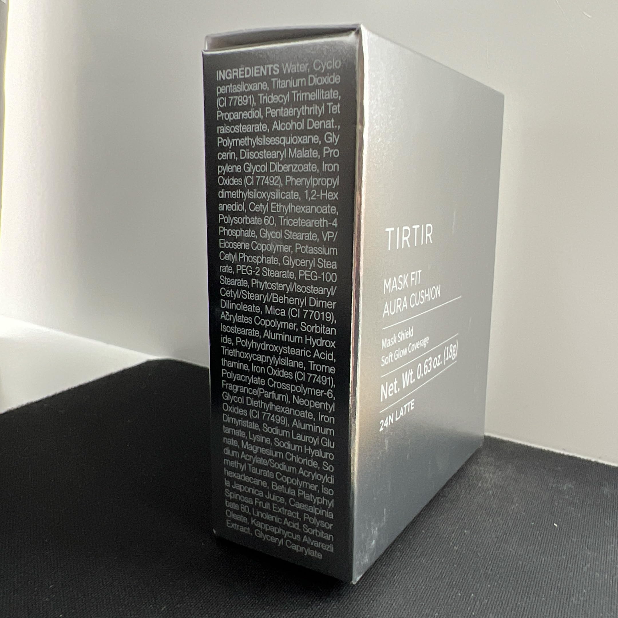 TIRTIR Mask Fit Aura Silver Cushion in-use luminous finish for all-day radiance