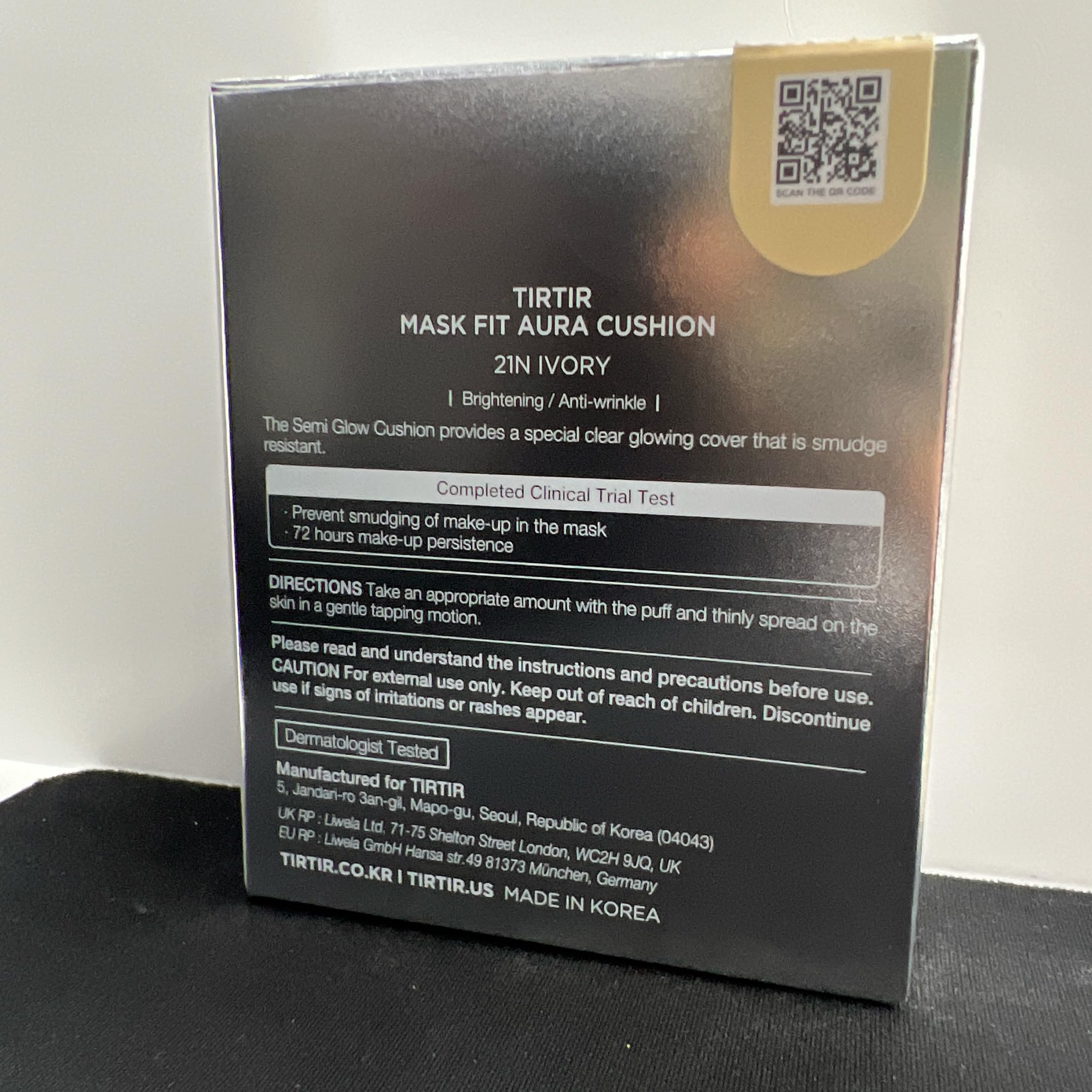TIRTIR Mask Fit Aura Silver on-face use shows dewy radiance in daily wear.