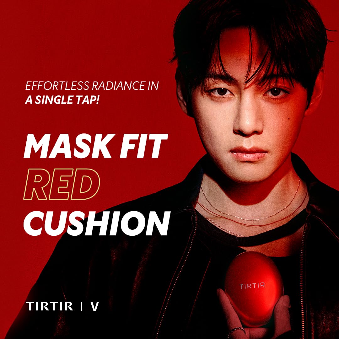 TIRTIR Mask Fit Red Cushion compact shows easy, quick application result.