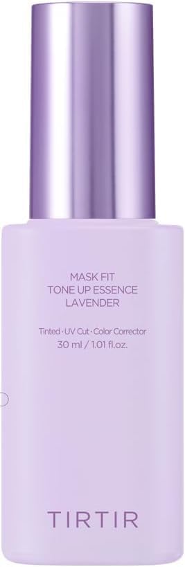 TIRTIR Mask Fit Tone Up Essence lavender bottle for glass skin prep and hydration.