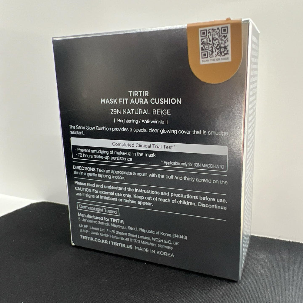 TIRTIR Mask Fit Aura Silver Cushion long-wear glow highlight closeup