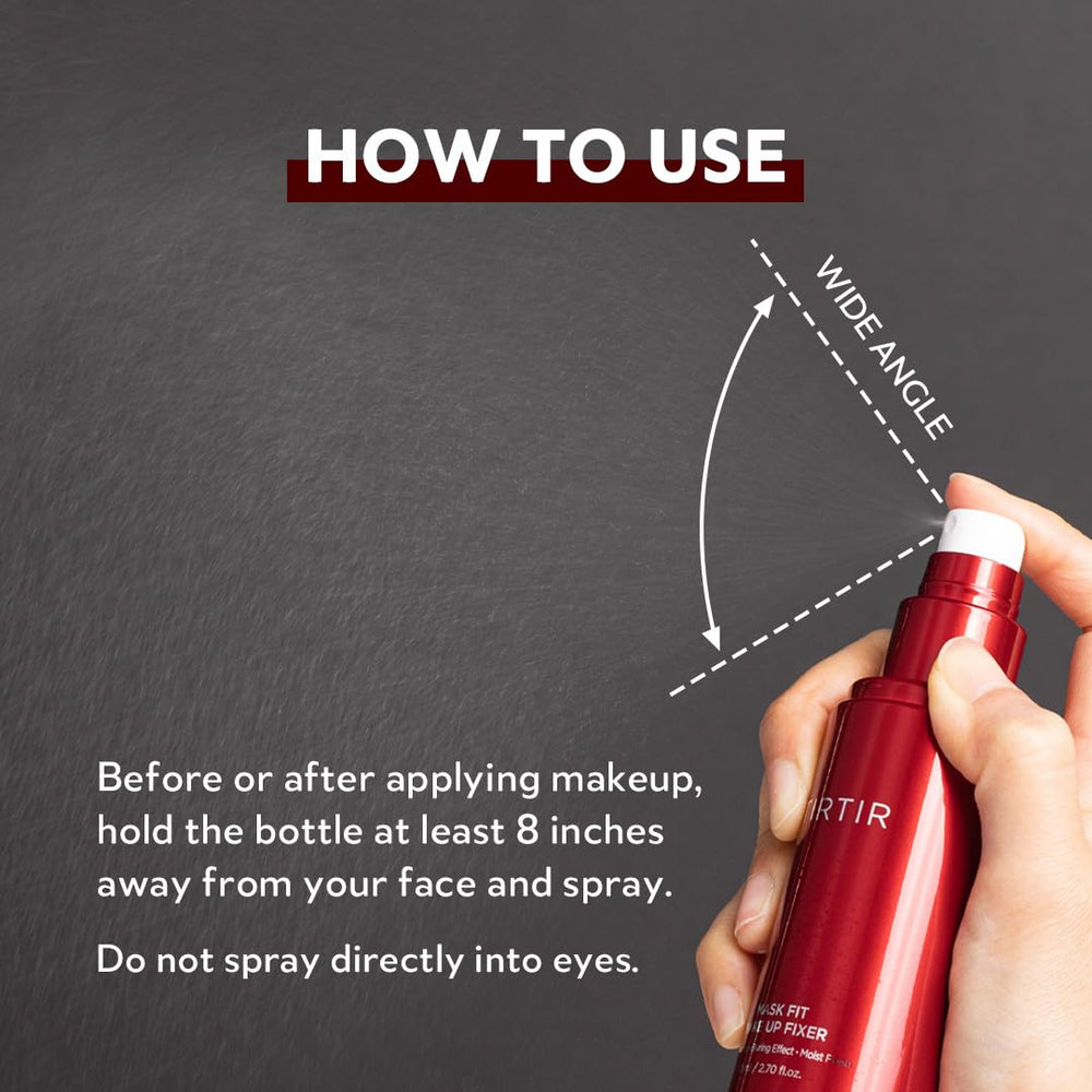 Nozzle close-up on TIRTIR Fixer for clean after-use.