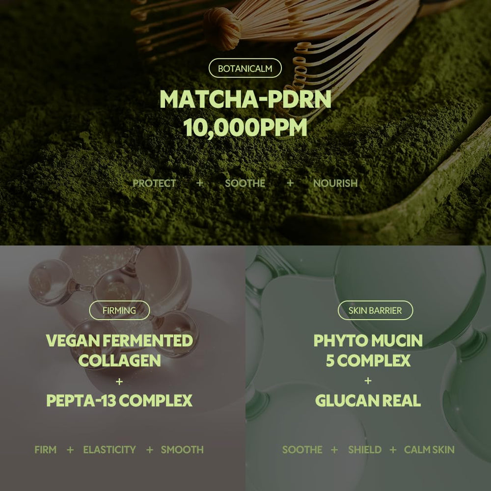 TIRTIR Matcha PDRN Calming Cream applied on dry skin for lasting moisture