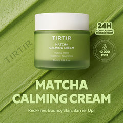TIRTIR Matcha PDRN Calming Cream packaging shot highlights cruelty-free promise