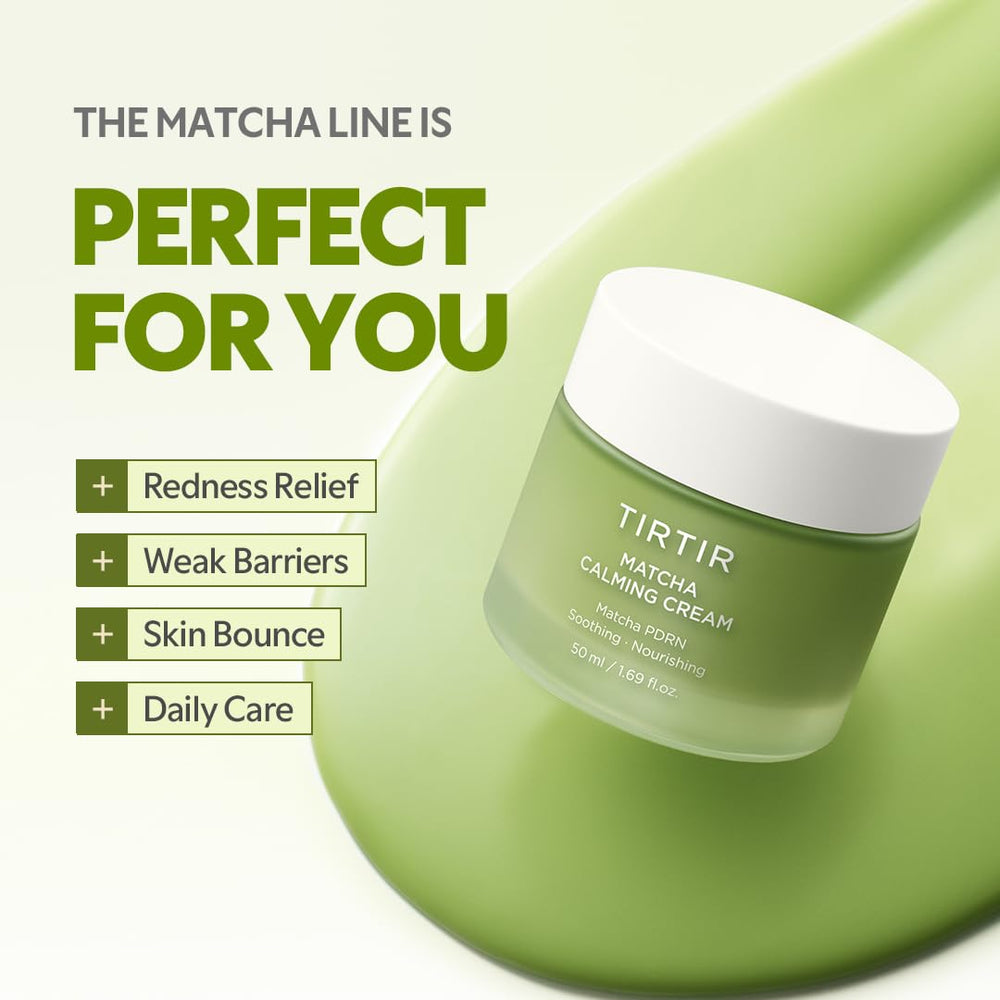 TIRTIR Matcha PDRN Calming Cream test patch hints at redness relief