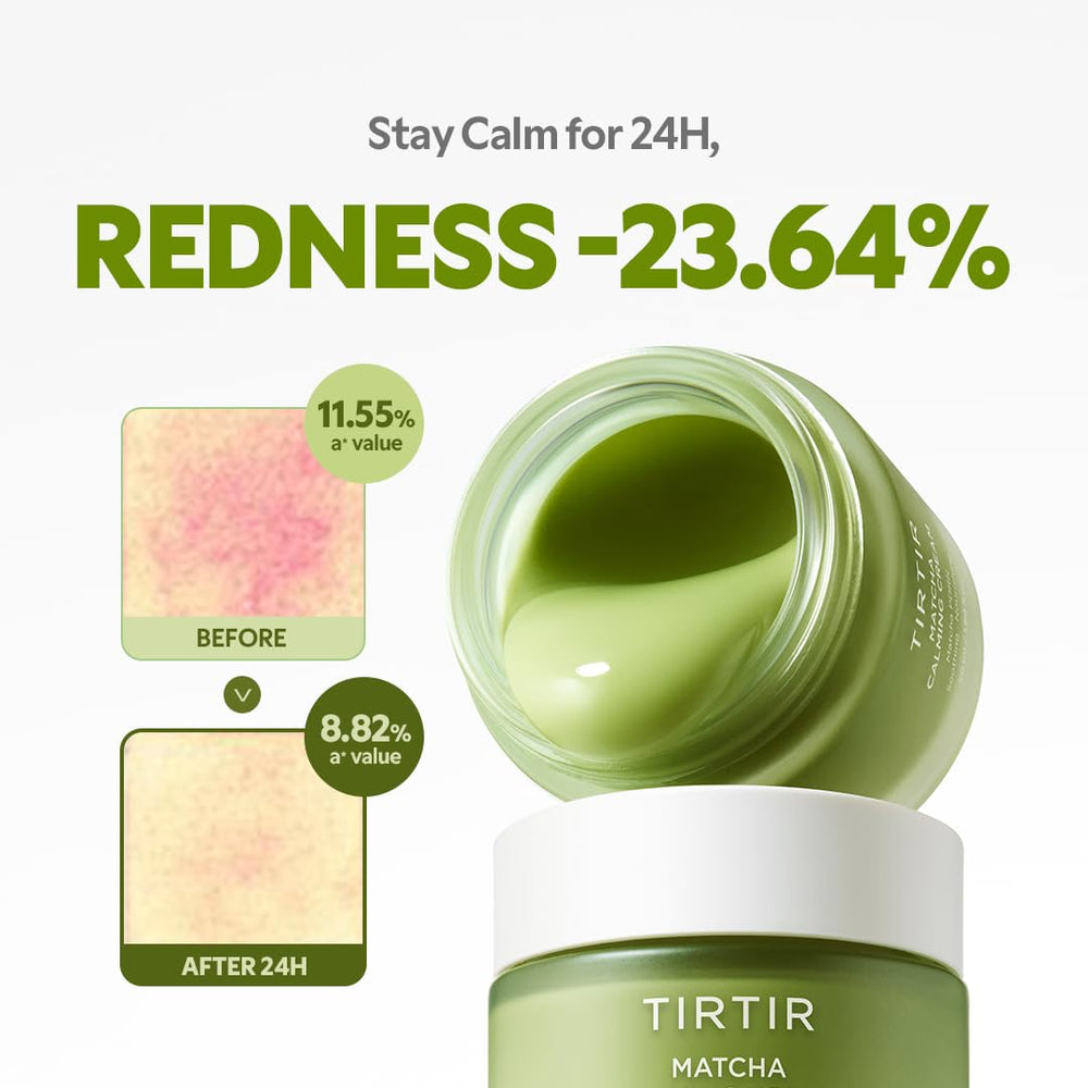 TIRTIR Matcha PDRN Calming Cream near sink showing daily routine use
