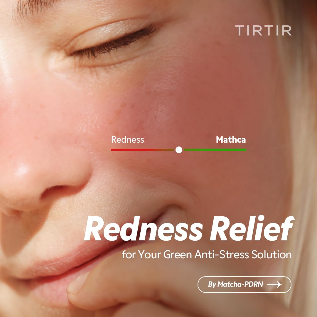 TIRTIR Matcha PDRN Toner packaging box emphasizes gentle formulation for daily redness relief.