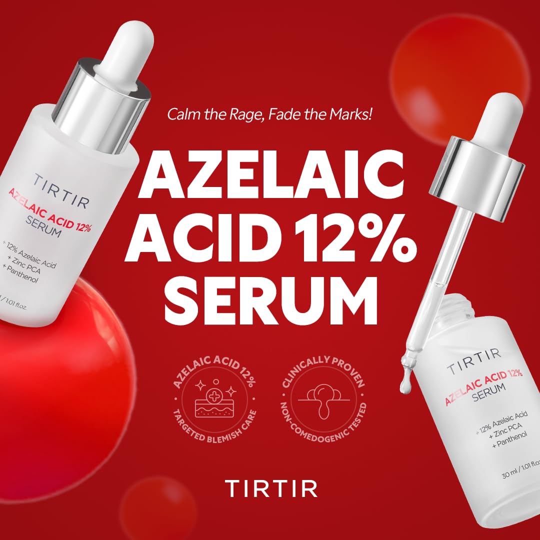 TIRTIR azelaic serum absorption shot suggests fast-acting, non-greasy feel