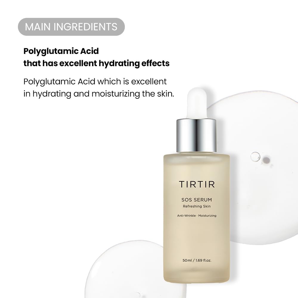 TIRTIR SOS Serum fragrance-free label signals a gentle option for sensitive skin