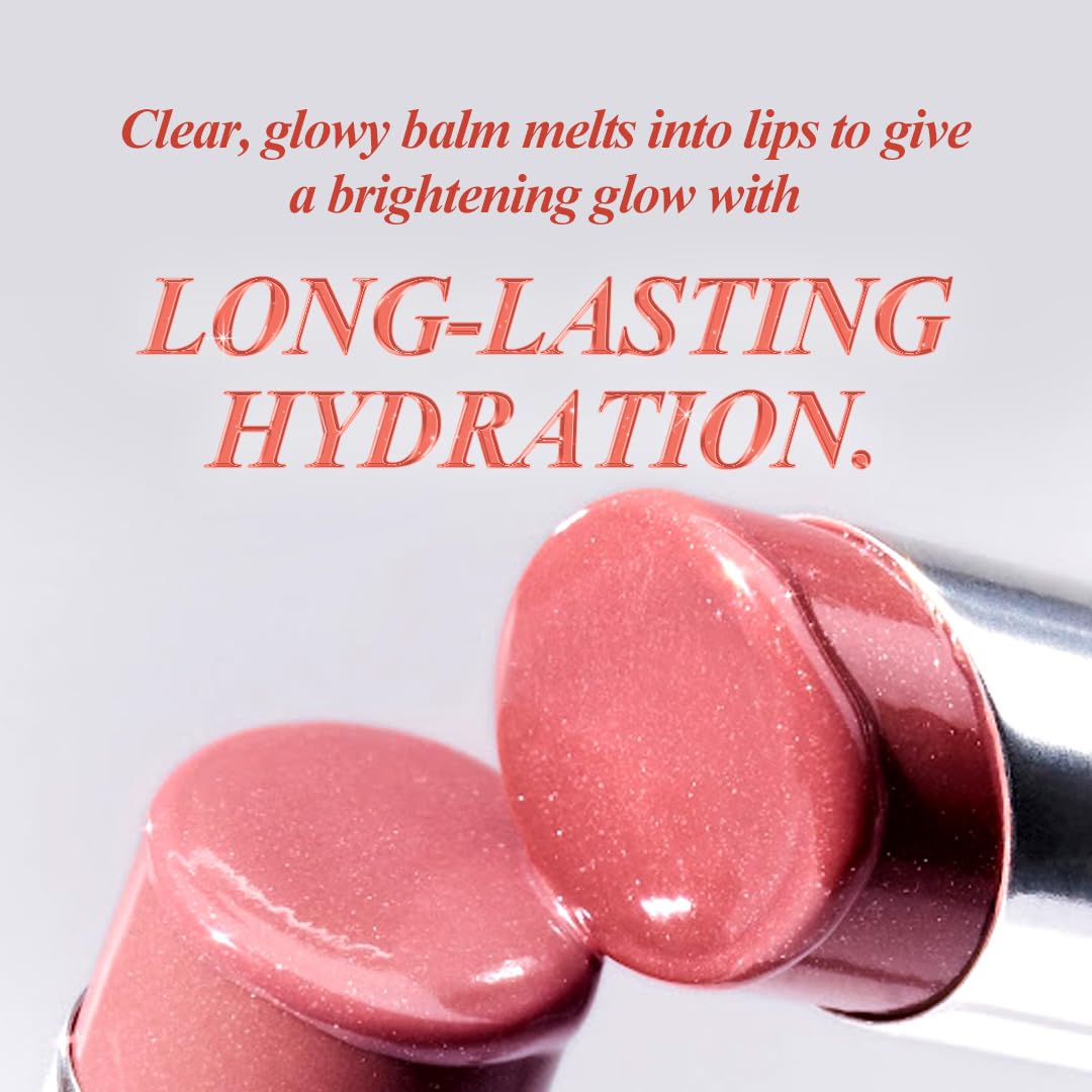 TIRTIR Waterism Glow Melting Balm 04 Fig Peach finish creates dewy lips for everyday confidence.