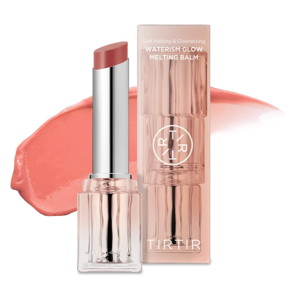 Waterism Glow Melting Balm 09 Salmon Syrup tube application for on-the-go hydration