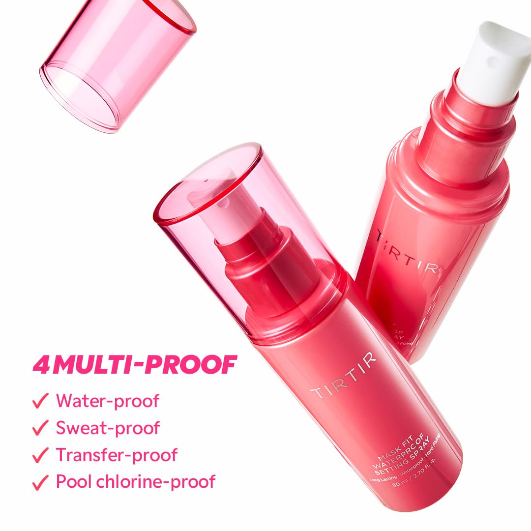 TIRTIR semi-matte finish on face for a breathable look.