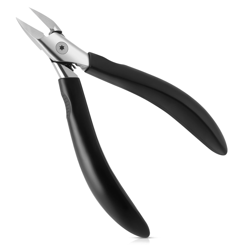 Tisojpod Nail Clippers with extended blade for precise reach into nail grooves.