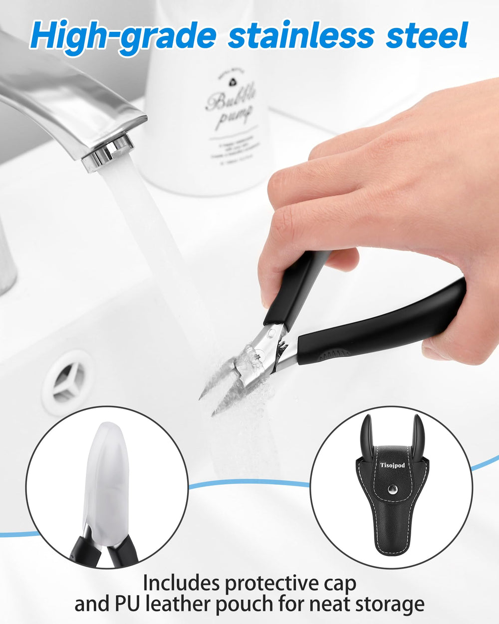 Tisojpod Non-Slip Grip offers confident control during detailed nail work.