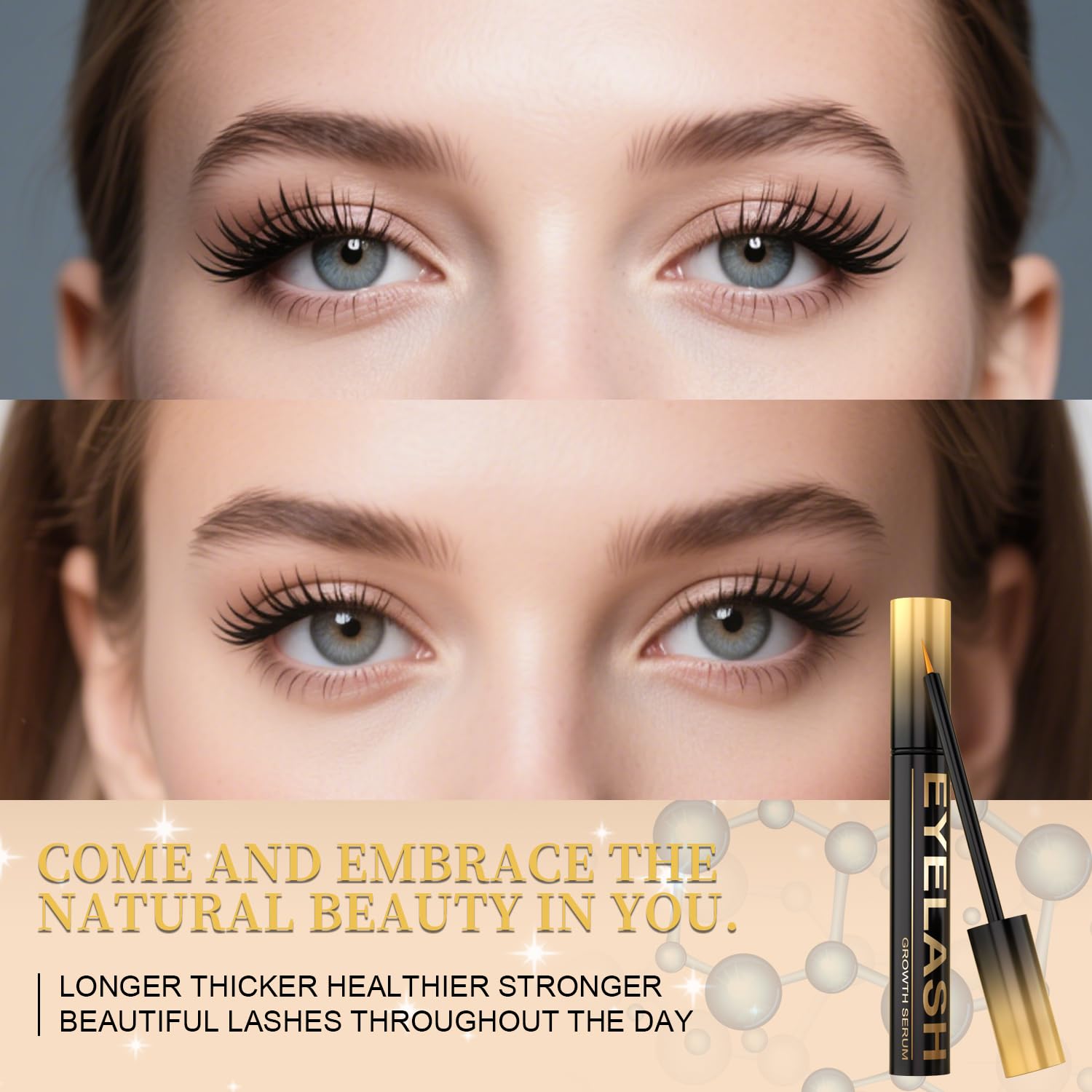 Tistees Lash Serum brush application demonstrates precise base application.