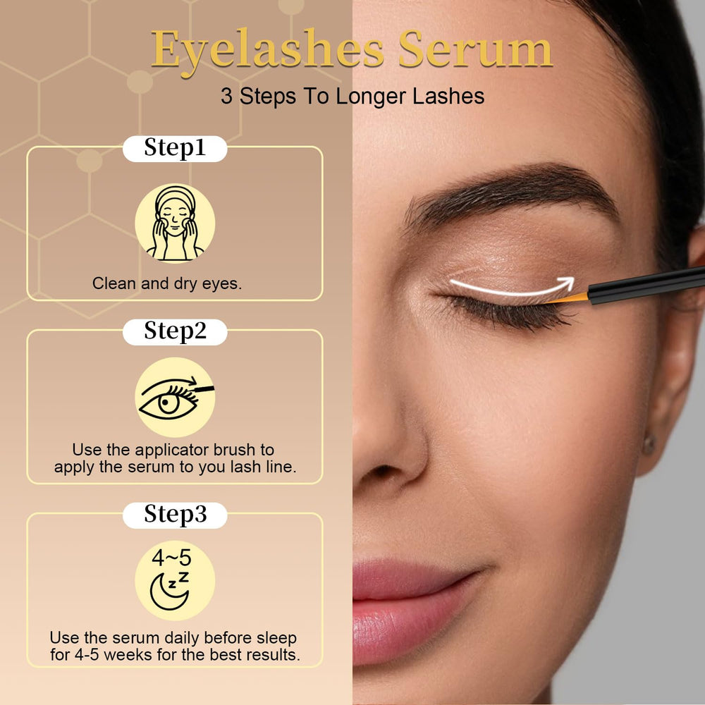 Tistees Lash Serum close-up lashes highlights nourishing formula for stronger-looking lashes.