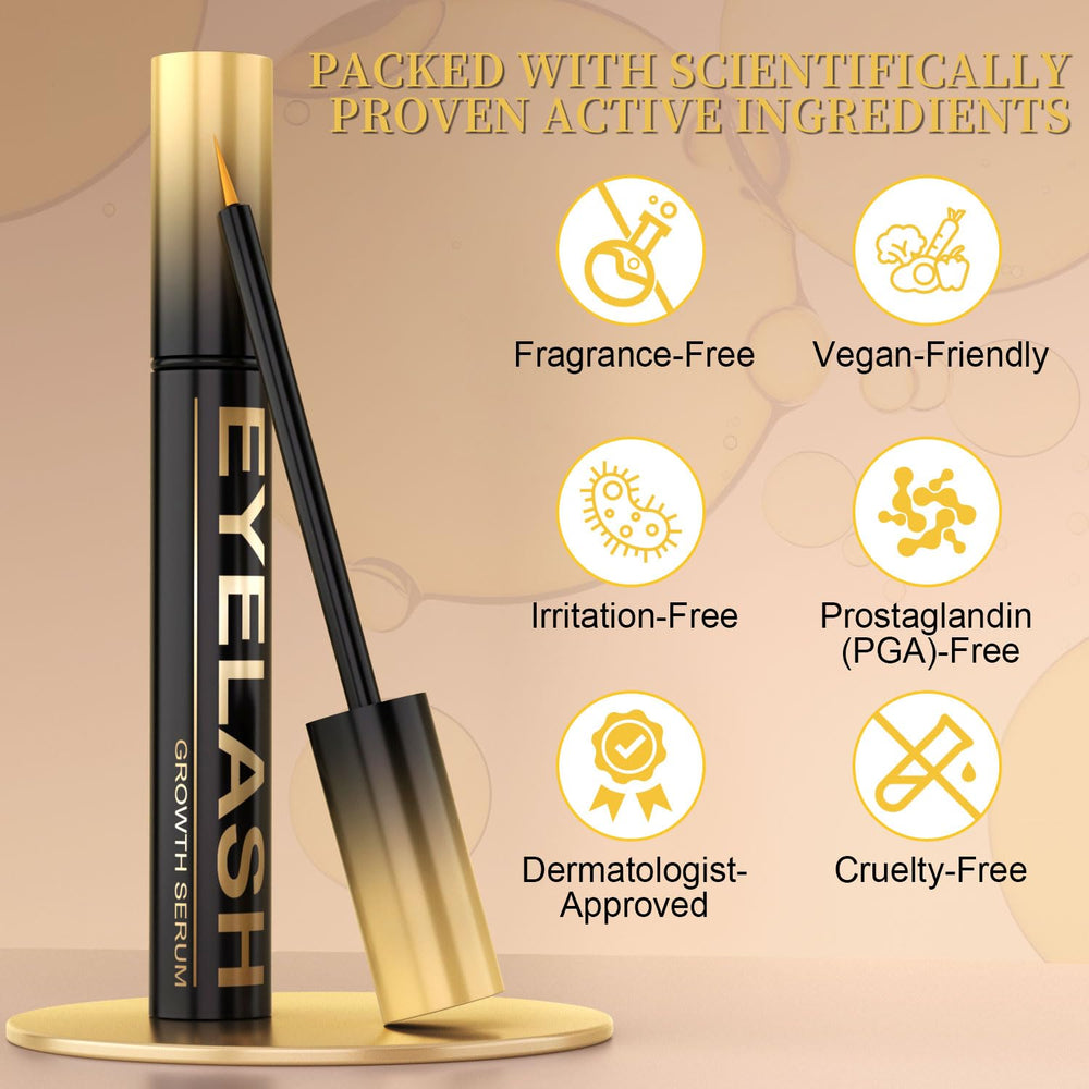 Tistees Lash Serum nighttime routine encourages nightly application.