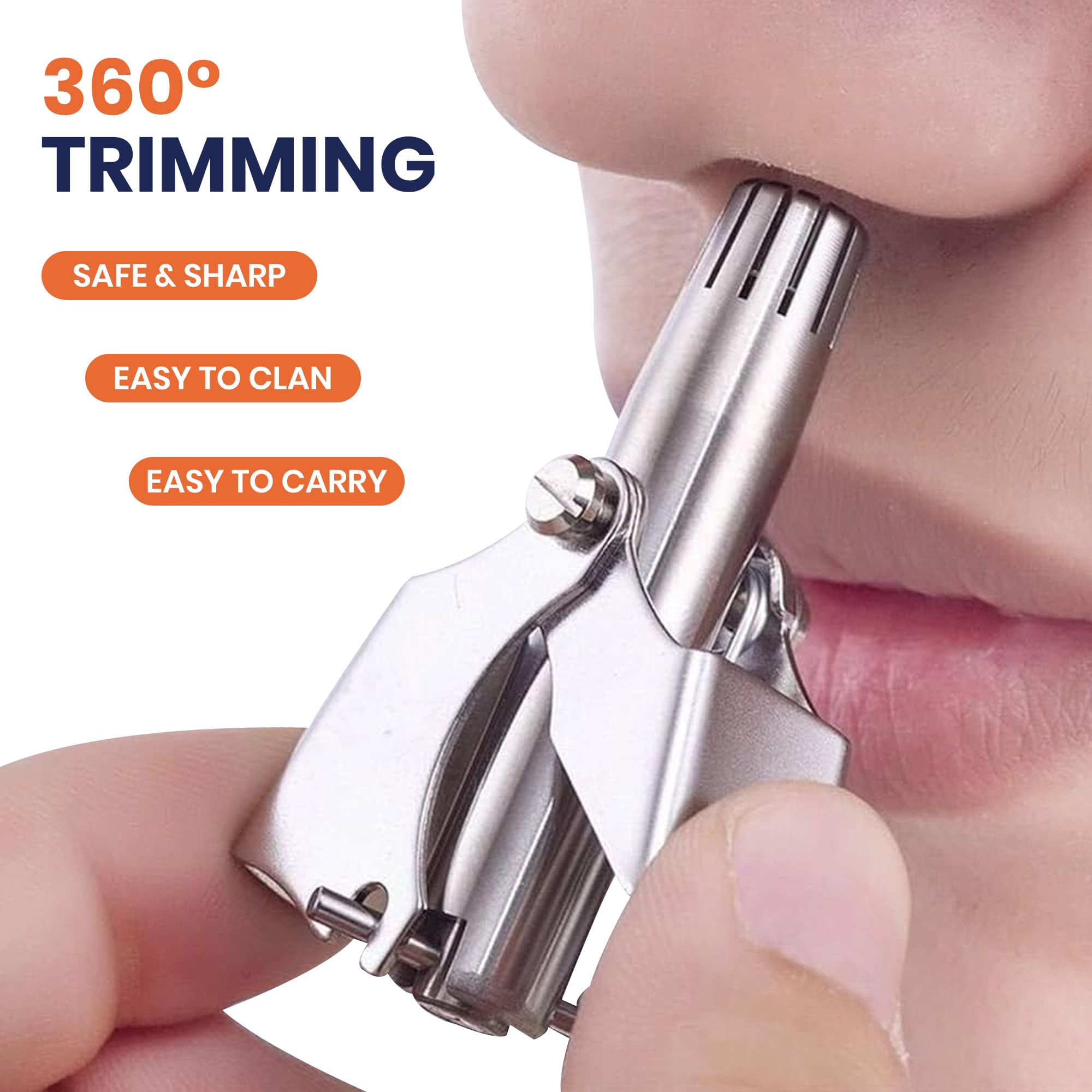 Titan Luxe stainless steel trimmer body—rust-resistant and durable