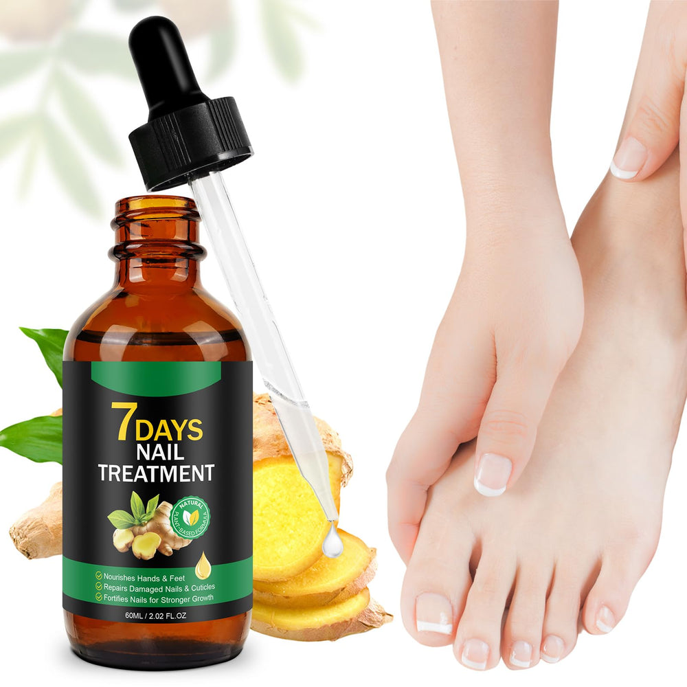 Tiuedu Ginger Nail Oil closeup highlights ginger extract for nourishing nails and cuticles