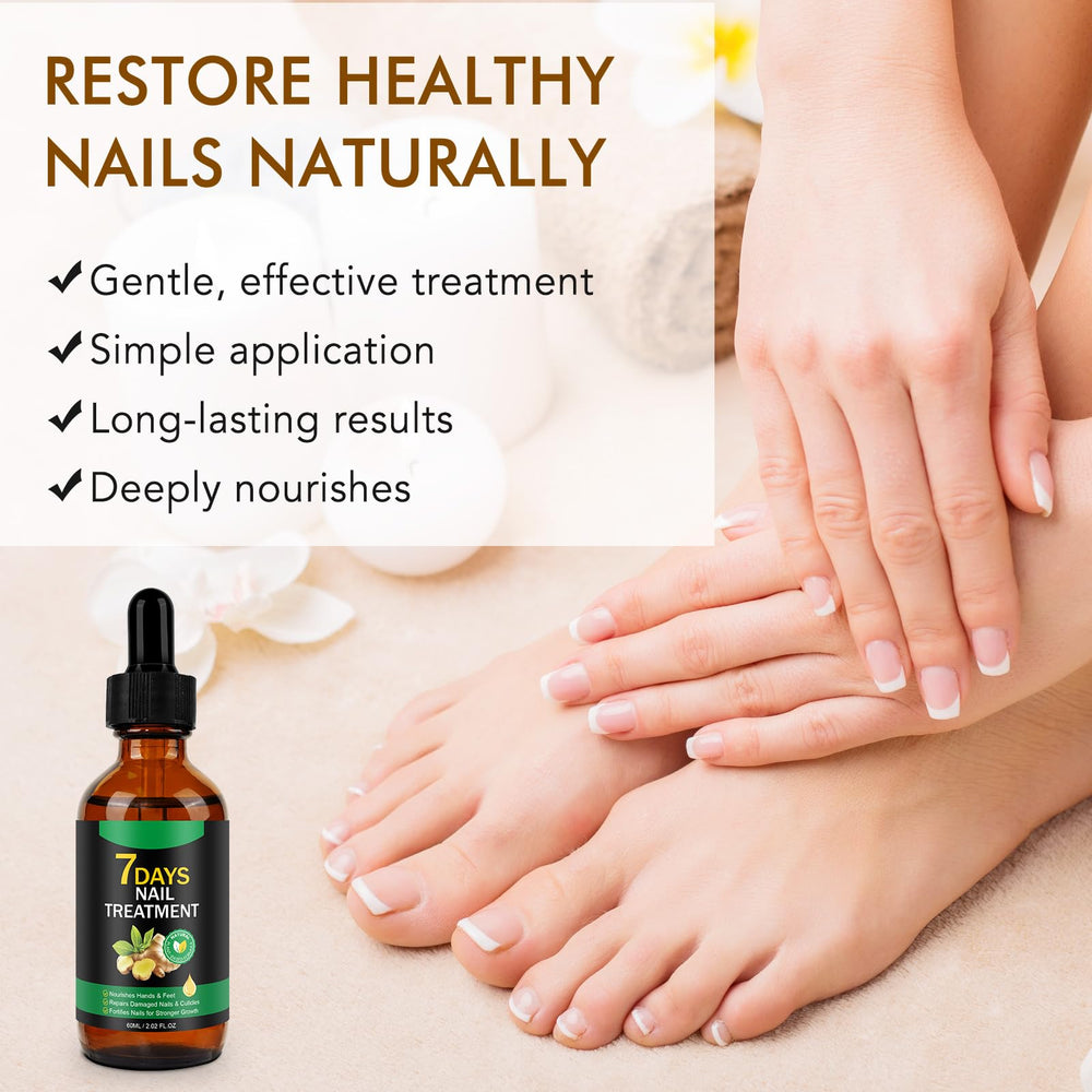 Tiuedu Natural Plant Formula ginger extract closeup emphasizes plant-based nourishment for nails