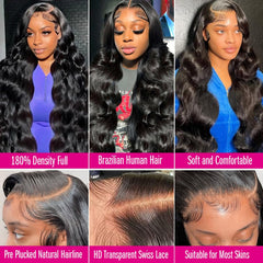 Tiwugi 13x4 HD lace-front with natural hairline and baby hairs for seamless parts.