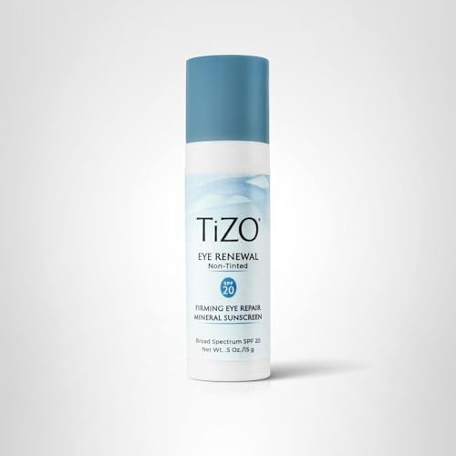 TIZO Eye Renewal SPF20 makeup-friendly finish, non-tinted and blendable.