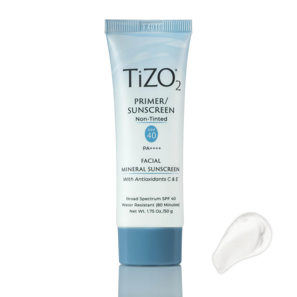 TIZO2 facial mineral sunscreen bottle front showing sheer SPF 40 matte finish