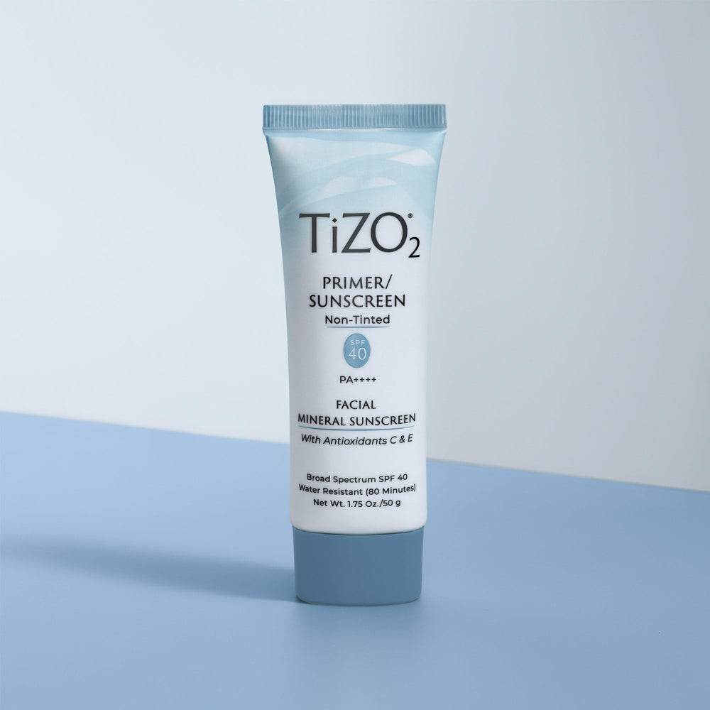 Packaging image of TIZO2 mineral sunscreen carton emphasizing reef-friendly claim