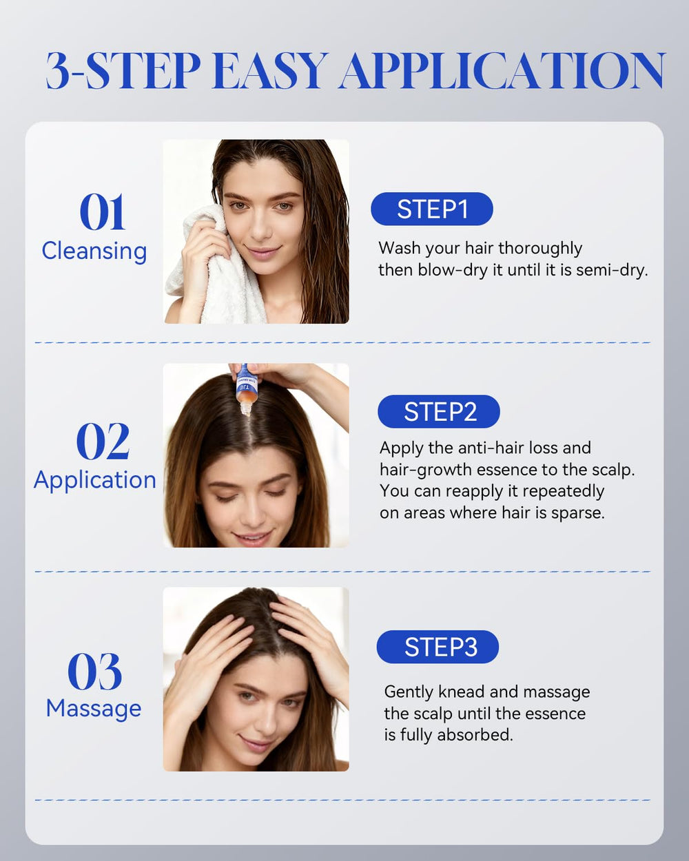 TJE Hair Growth Serum Roll-On packaging with clean label.