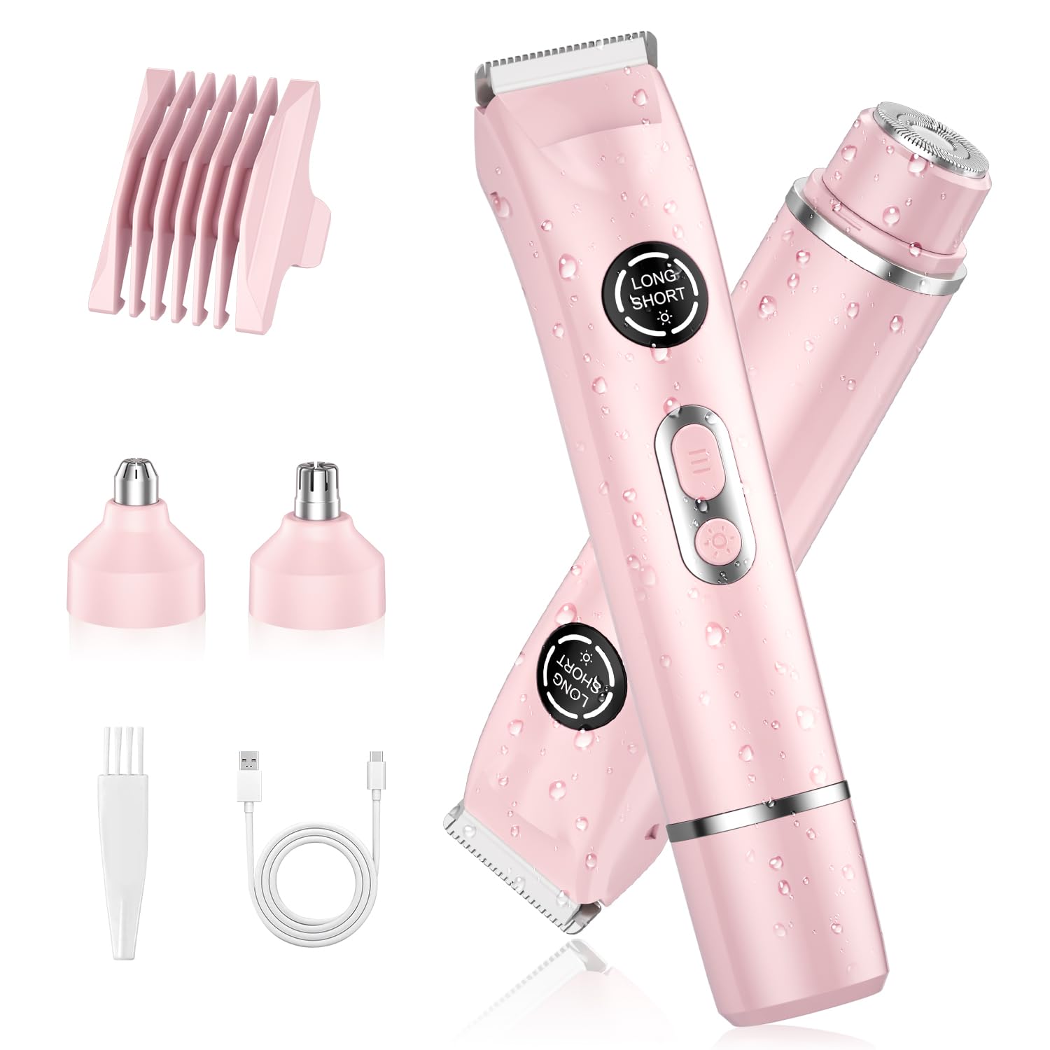 TJJFMM 4 in 1 bikini trimmer body shaver for smooth arms and legs on the go