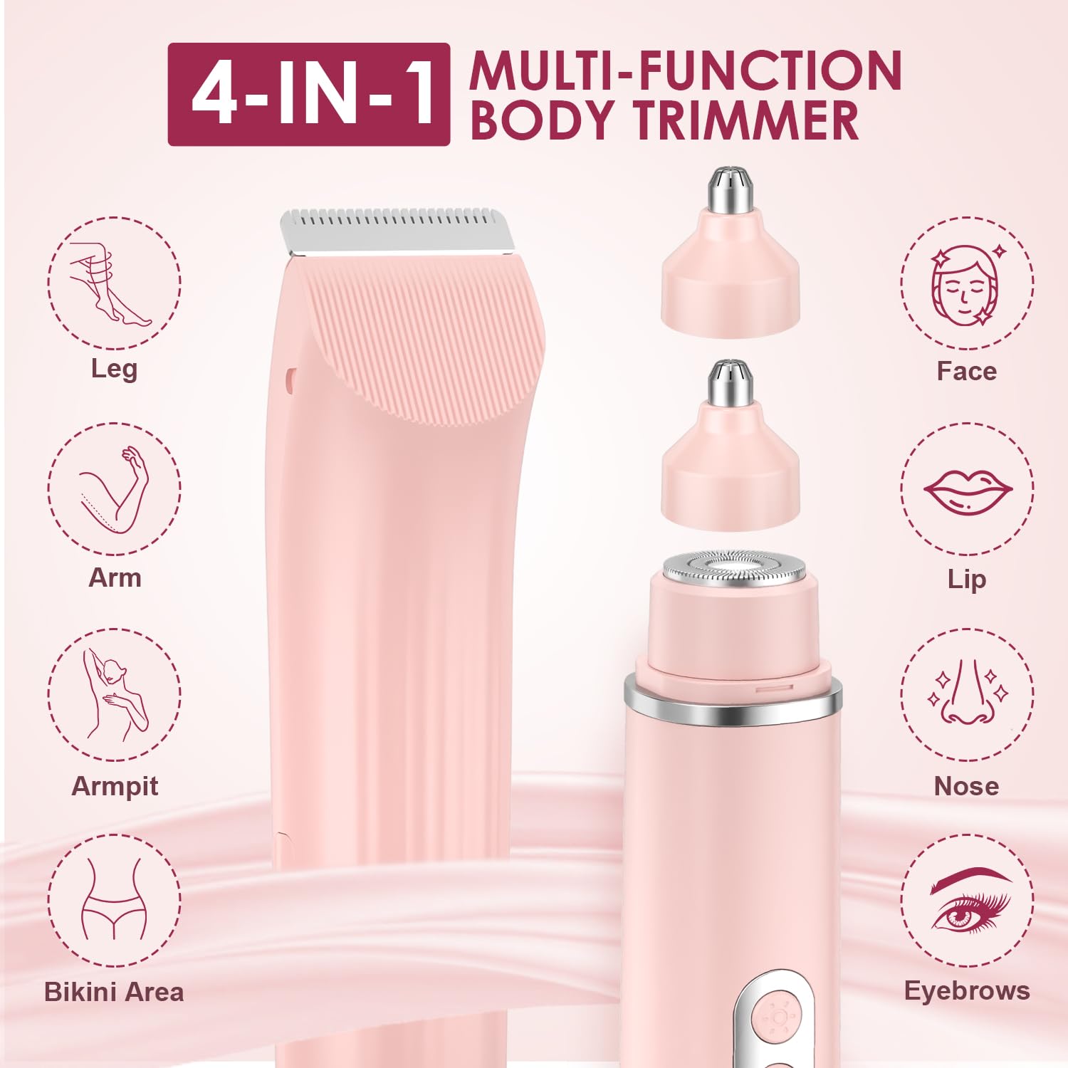 TJJFMM facial shaving head delivers precise gentle contouring for clean facial shaping
