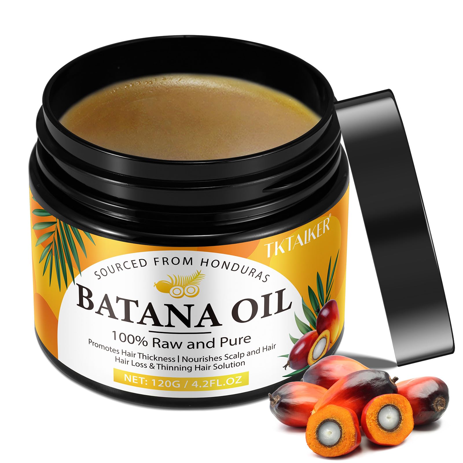 TKTALKER Batana Oil bottle—pure hair nourishment for thicker, healthier strands.