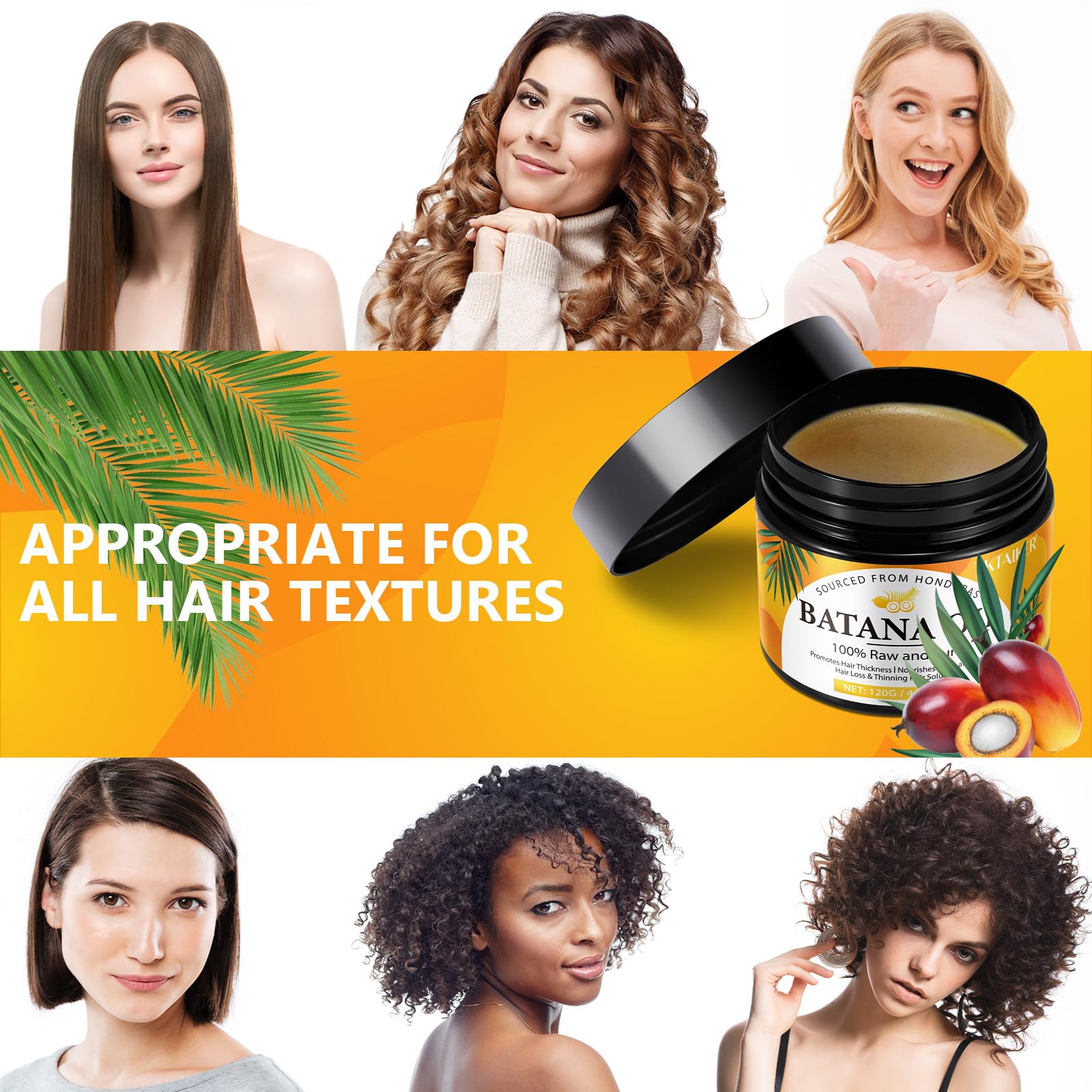 TKTALKER Batana Oil closeup—100% organic, unrefined formula nourishes from root to tip.
