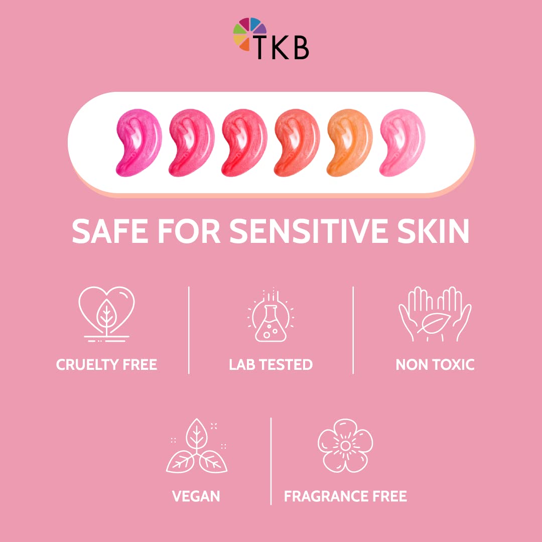 TKB Lip Gloss Base Flexagel M vegan cruelty-free badge on packaging.