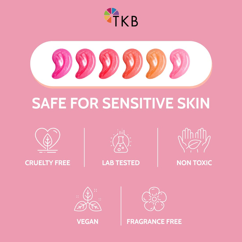 TKB Lip Gloss Base Flexagel M vegan cruelty-free badge on packaging.